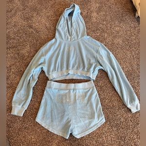 IAMGIA Blue Terry Cloth Matching Set